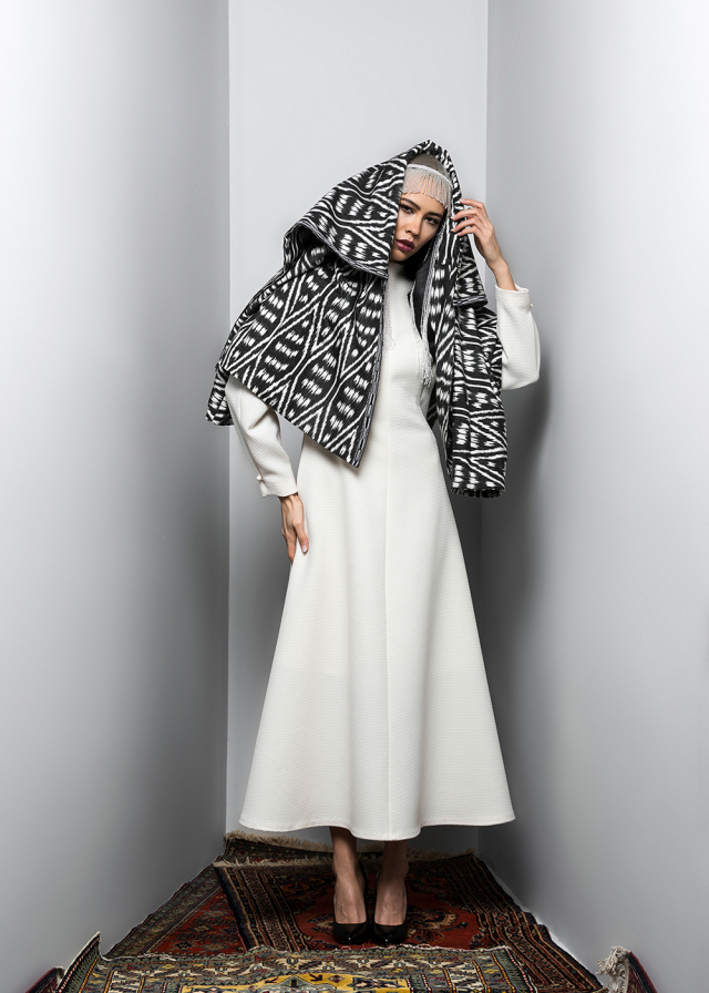 Quilted adras cape
