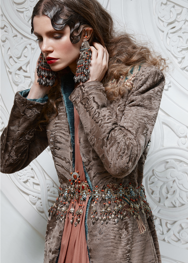 Fur coat from broadtail
