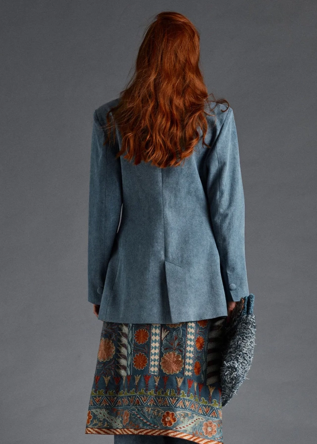 Embroidered skirt with handmade embroidery 0